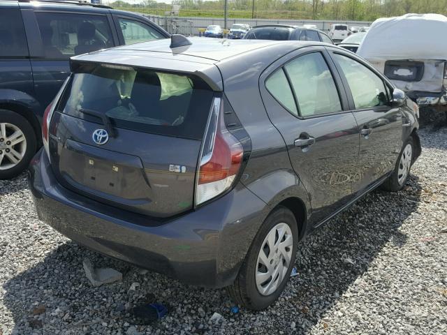 JTDKDTB32F1106247 - 2015 TOYOTA PRIUS C CHARCOAL photo 4