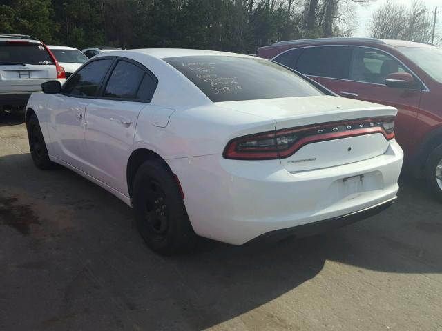 2C3CDXAT9FH890624 - 2015 DODGE CHARGER PO WHITE photo 3