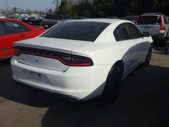 2C3CDXAT9FH890624 - 2015 DODGE CHARGER PO WHITE photo 4