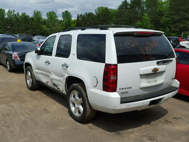 1GNFK13007J274249 - 2007 CHEVROLET TAHOE K150 WHITE photo 3