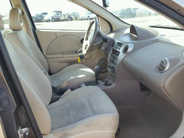 1G8AJ55F47Z136546 - 2007 SATURN ION LEVEL GOLD photo 5