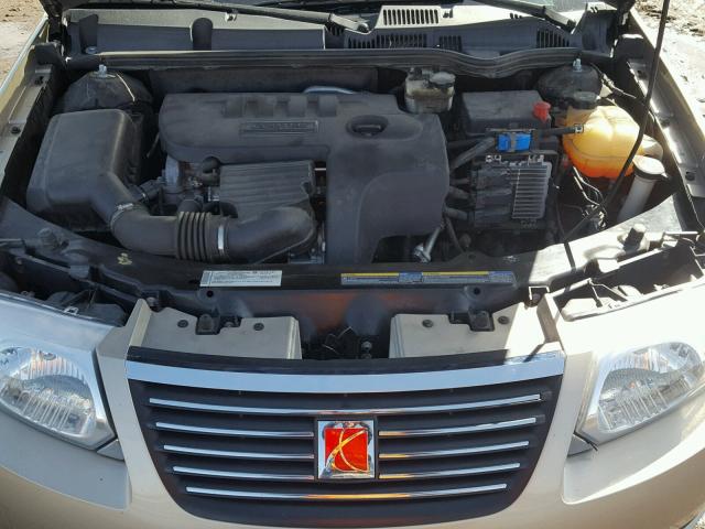 1G8AJ55F47Z136546 - 2007 SATURN ION LEVEL GOLD photo 7