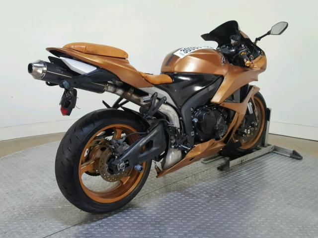 JH2PC40097M001641 - 2007 HONDA CBR600 RR BROWN photo 8