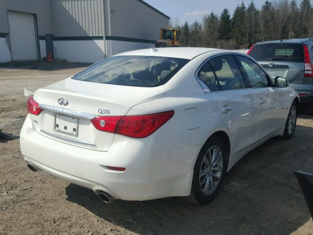 JN1EV7AR7HM840135 - 2017 INFINITI Q50 PREMIU WHITE photo 4