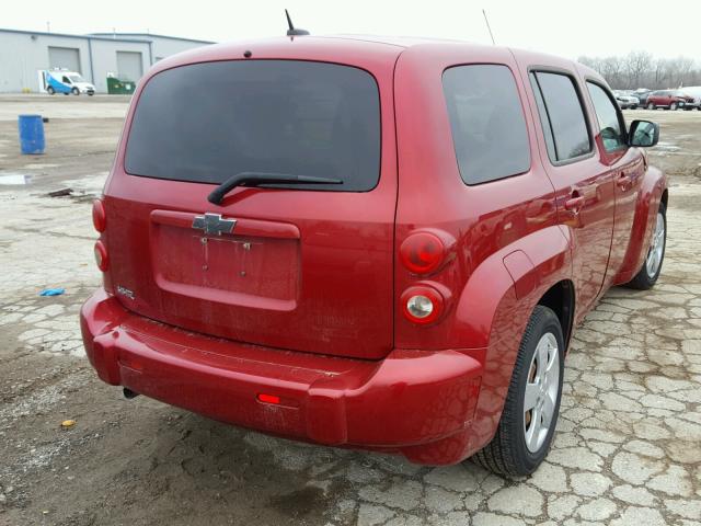 3GNBAADB8AS556453 - 2010 CHEVROLET HHR LS MAROON photo 4