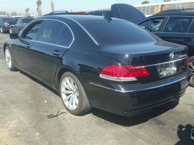 WBAHN83527DT74300 - 2007 BMW 750 BLACK photo 3