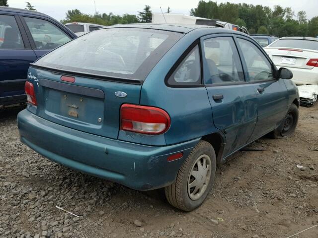 KNJLT06H6V6222206 - 1997 FORD ASPIRE GREEN photo 4