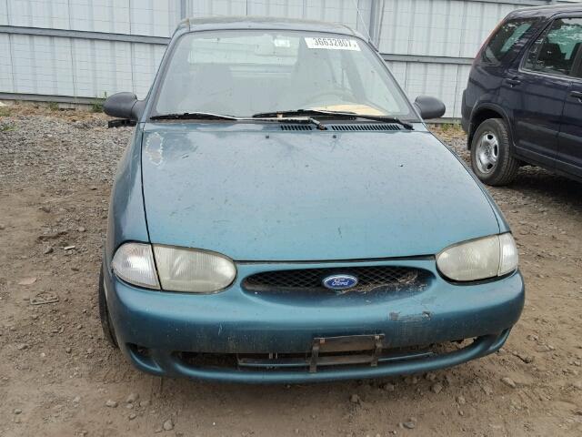 KNJLT06H6V6222206 - 1997 FORD ASPIRE GREEN photo 9