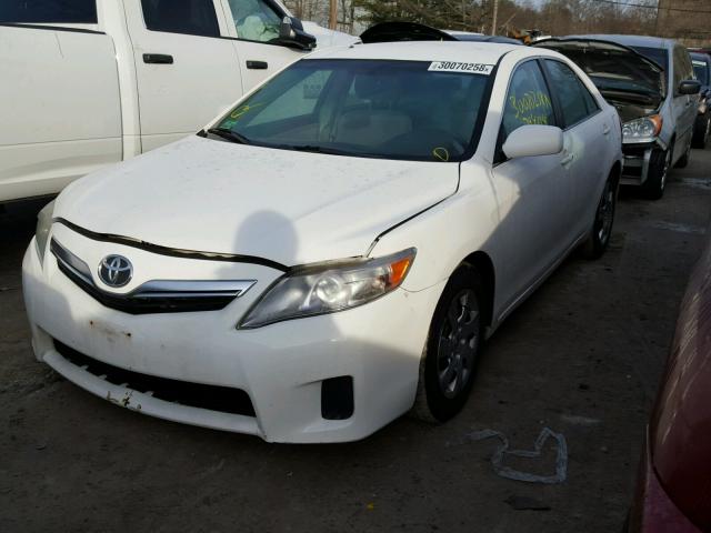 4T1BB3EKXAU121610 - 2010 TOYOTA CAMRY HYBR WHITE photo 2