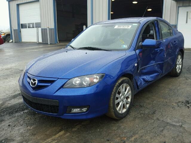 JM1BK324181877526 - 2008 MAZDA 3 S BLUE photo 2