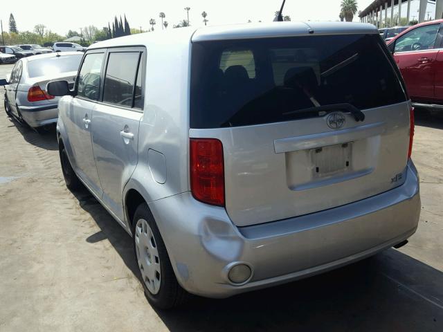 JTLKE50E081038180 - 2008 TOYOTA SCION XB ვერცხლისფერი ფოტო 3