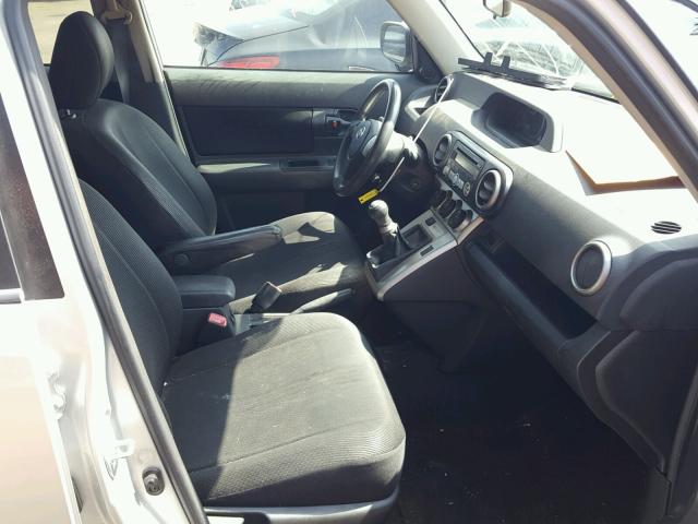 JTLKE50E081038180 - 2008 TOYOTA SCION XB ვერცხლისფერი ფოტო 5