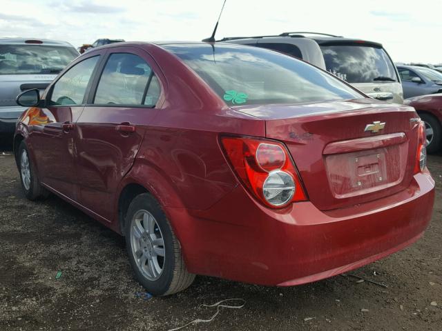 1G1JA5SH6C4159046 - 2012 CHEVROLET SONIC LS 红色 照片 3