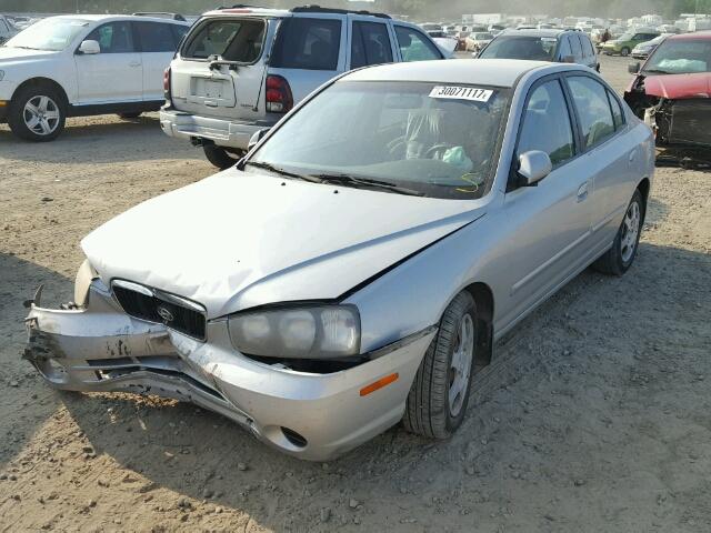 KMHDN45D62U407799 - 2002 HYUNDAI ELANTRA GL SILVER photo 2