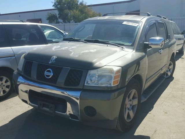 5N1AA08AX4N710140 - 2004 NISSAN ARMADA SE GREEN photo 2