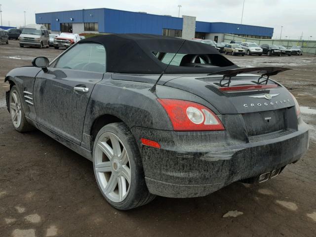 1C3AN65L66X069811 - 2006 CHRYSLER CROSSFIRE BLACK photo 3