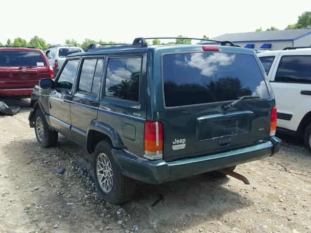 1J4FF78S3XL668076 - 1999 JEEP CHEROKEE L GREEN photo 3