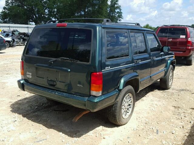 1J4FF78S3XL668076 - 1999 JEEP CHEROKEE L GREEN photo 4