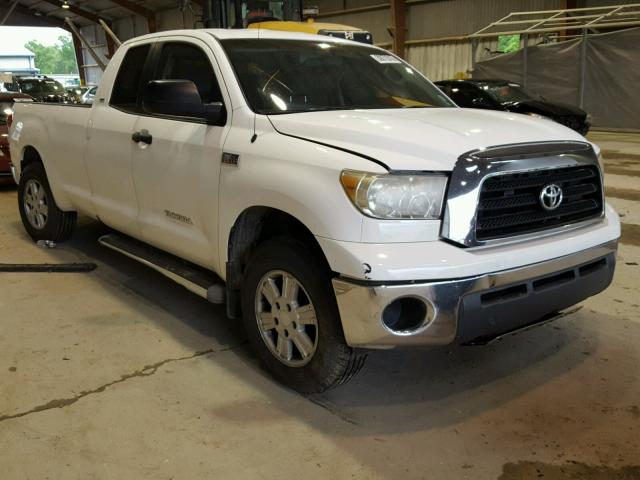 5TFSV54177X003909 - 2007 TOYOTA TUNDRA DOU WHITE photo 1