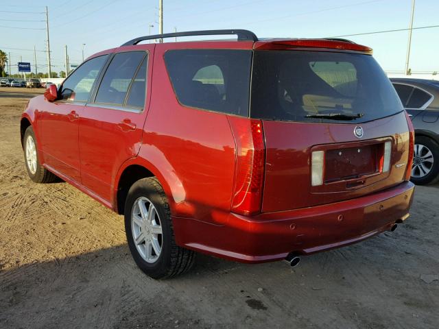 1GYDE637440135223 - 2004 CADILLAC SRX RED photo 3