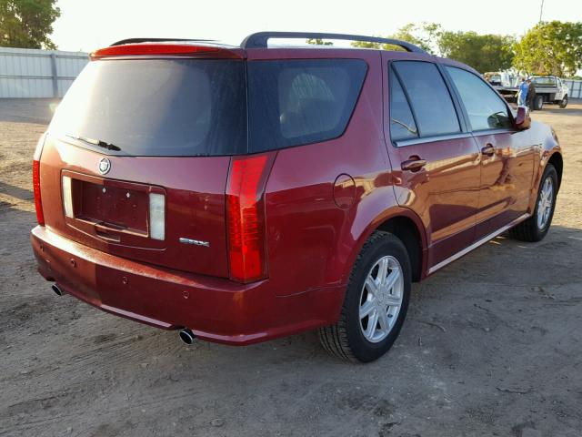 1GYDE637440135223 - 2004 CADILLAC SRX RED photo 4