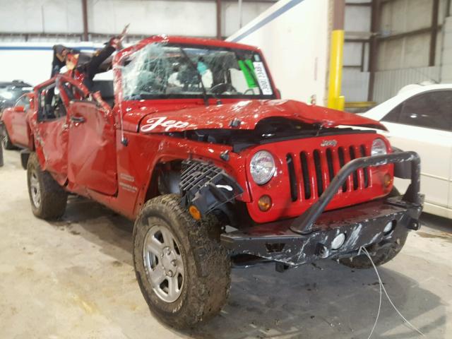 1J4BA3H13AL175390 - 2010 JEEP WRANGLER U RED photo 1