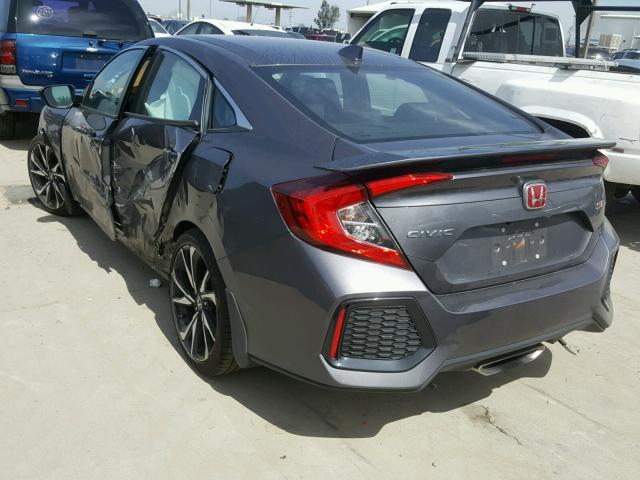 2HGFC1E52HH706438 - 2017 HONDA CIVIC SI CHARCOAL photo 3