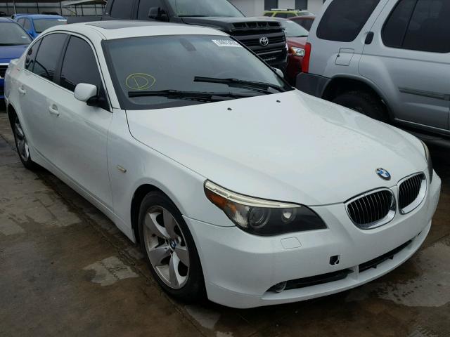 WBANE73507CM57047 - 2007 BMW 530 I WHITE photo 1