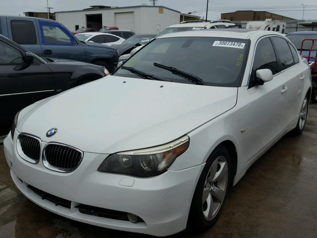 WBANE73507CM57047 - 2007 BMW 530 I WHITE photo 2