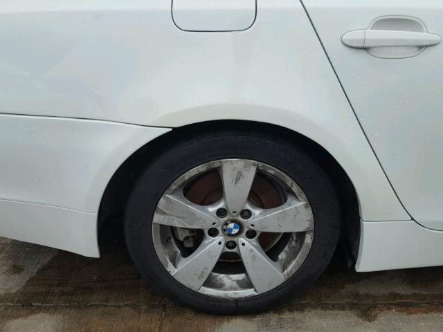 WBANE73507CM57047 - 2007 BMW 530 I WHITE photo 9