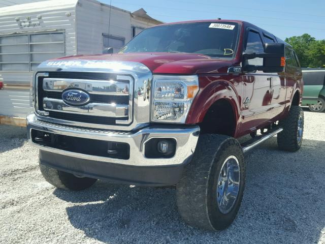 1FT7W2BT6FEB23653 - 2015 FORD F250 SUPER RED photo 2