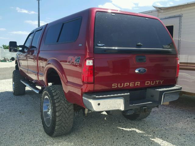 1FT7W2BT6FEB23653 - 2015 FORD F250 SUPER RED photo 3