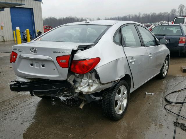 KMHDU4AD1AU847646 - 2010 HYUNDAI ELANTRA BL SILVER photo 4