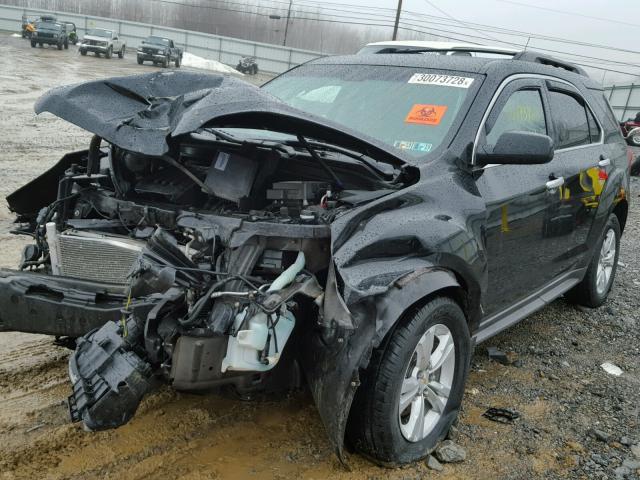 2CNFLEEW1A6380935 - 2010 CHEVROLET EQUINOX LT BLACK photo 2