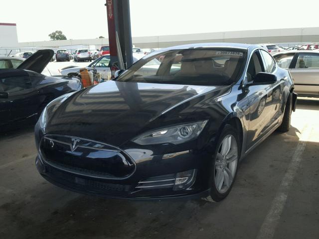 5YJSA1S12EFP67553 - 2014 TESLA MODEL S BLACK photo 2
