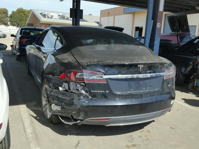 5YJSA1S12EFP67553 - 2014 TESLA MODEL S BLACK photo 3