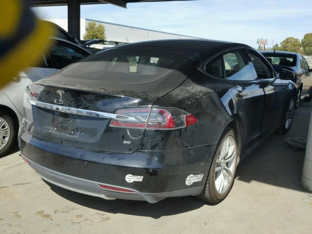 5YJSA1S12EFP67553 - 2014 TESLA MODEL S BLACK photo 4
