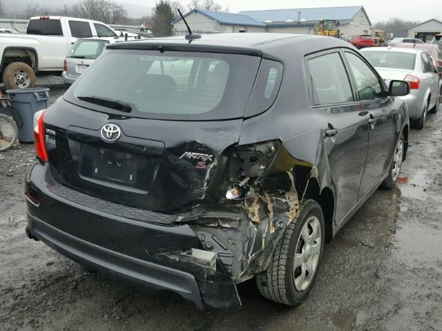 2T1KE40E69C028837 - 2009 TOYOTA COROLLA MA BLACK photo 4