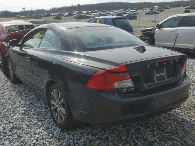 YV1672MC9BJ107741 - 2011 VOLVO C70 T5 BLACK photo 3