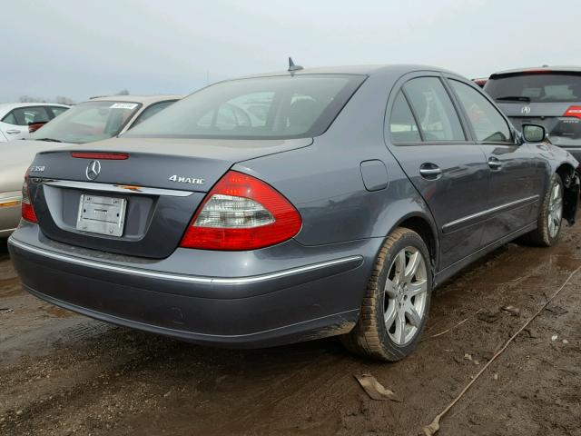 WDBUF87X67X210541 - 2007 MERCEDES-BENZ E 350 4MAT GRAY photo 4