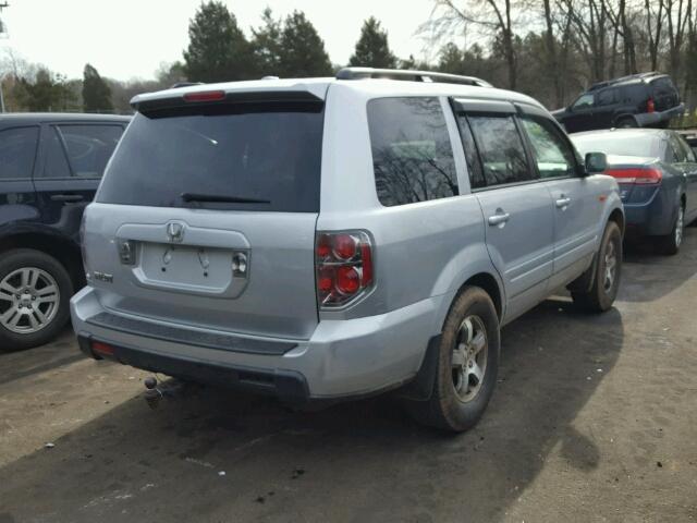 5FNYF28616B003988 - 2006 HONDA PILOT EX SILVER photo 4