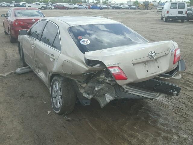 4T1BK46K07U533435 - 2007 TOYOTA CAMRY LE/X BEIGE photo 3