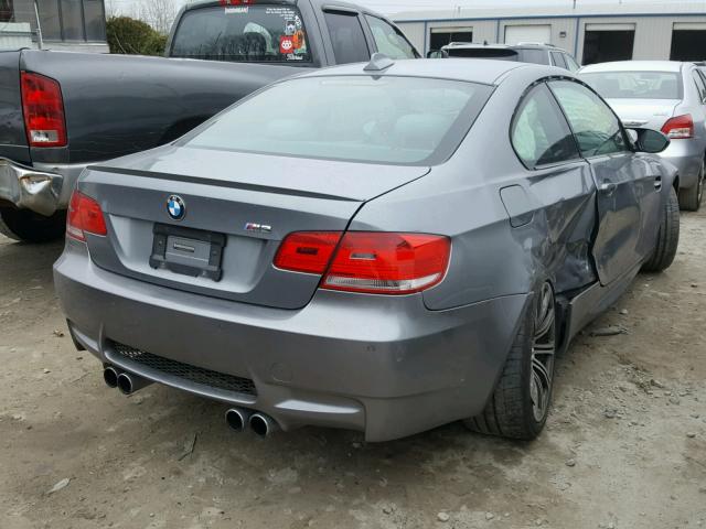 WBSWD93548PY42801 - 2008 BMW M3 GRAY photo 4