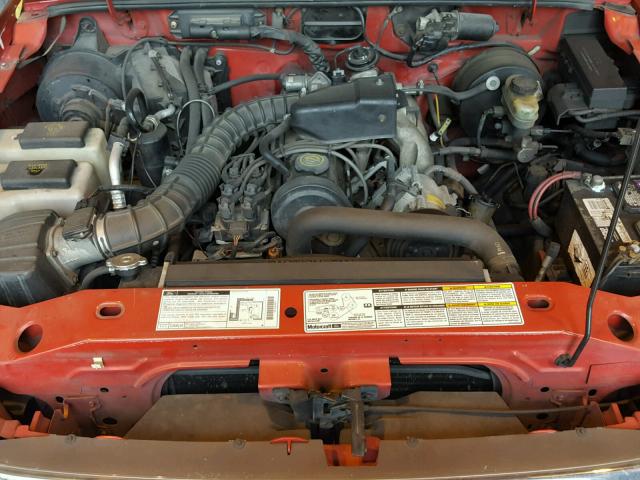 1FTYR14CXXPA00365 - 1999 FORD RANGER SUP RED photo 7