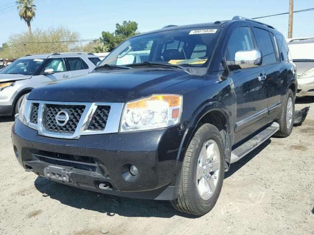 5N1AA0NC6AN618167 - 2010 NISSAN ARMADA SE BLACK photo 2