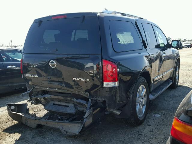 5N1AA0NC6AN618167 - 2010 NISSAN ARMADA SE BLACK photo 4