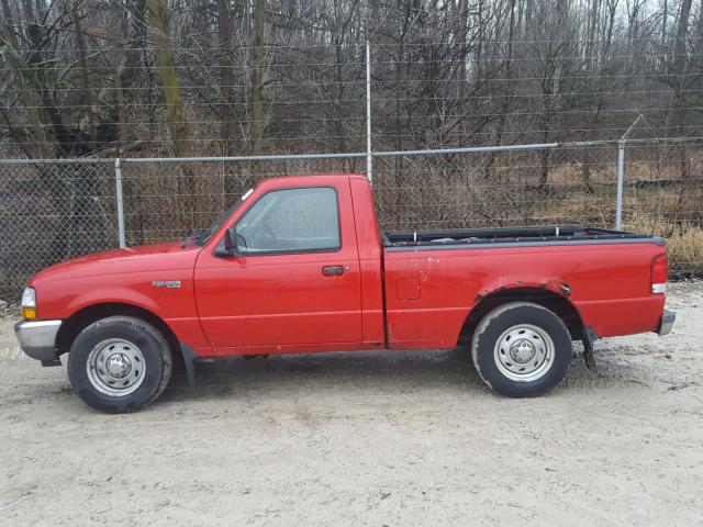 1FTYR10C7YTA88838 - 2000 FORD RANGER RED photo 9