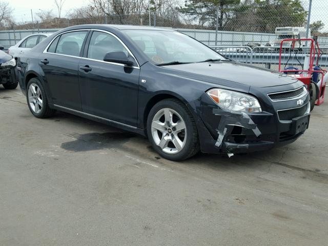 1G1ZH57B484212045 - 2008 CHEVROLET MALIBU 1LT BLACK photo 1