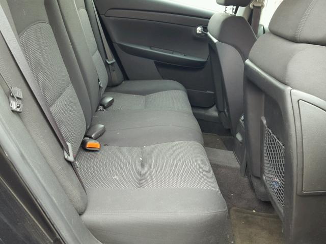 1G1ZH57B484212045 - 2008 CHEVROLET MALIBU 1LT BLACK photo 6