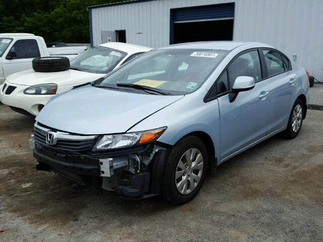 19XFB2F51CE062439 - 2012 HONDA CIVIC LX Azul foto 2